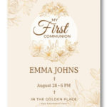 Invitation Templates Communion