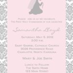 Invitation Templates Communion