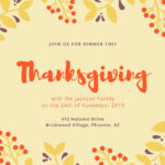Invitation Templates Thanksgiving