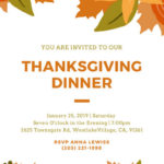 Invitation Templates Thanksgiving