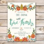 Invitation Templates Thanksgiving