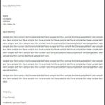 Letter Template Asking for Sponsorship