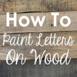 Letter Templates for Painting