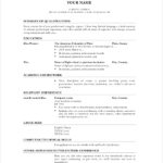 Resume Templates Academic