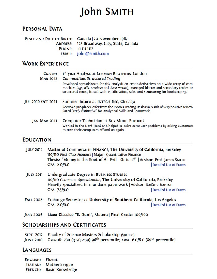 Resume Templates App