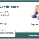 Shoe Shopping Gift Certificate