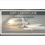 Travel Gift Certificate Template