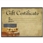 Travel Gift Certificate Template