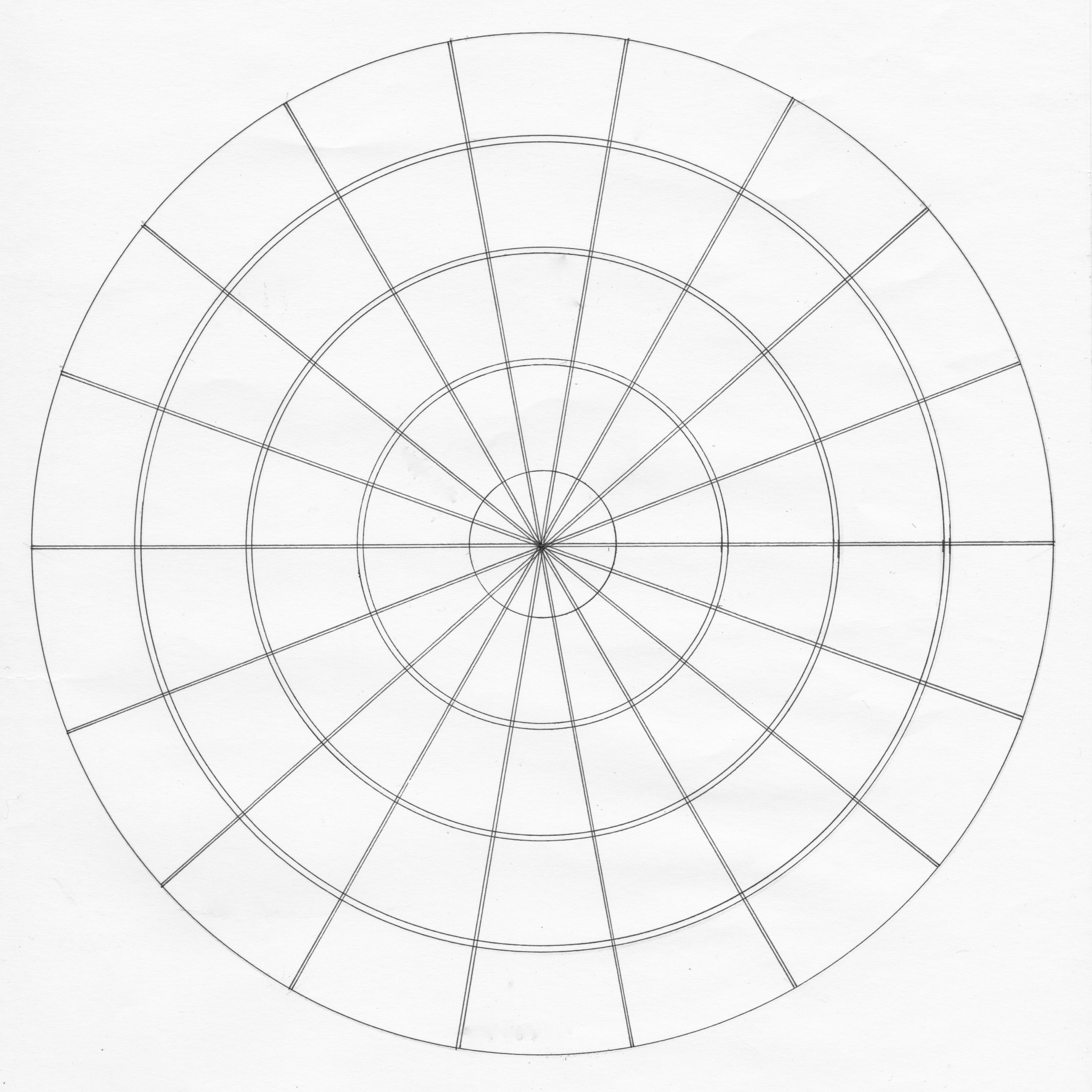 Blank Color Wheel Template
