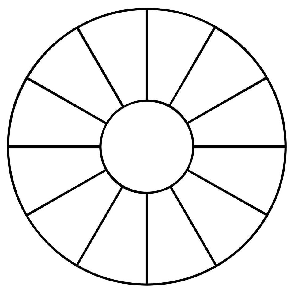 Blank Color Wheel Template (9) TEMPLATES EXAMPLE