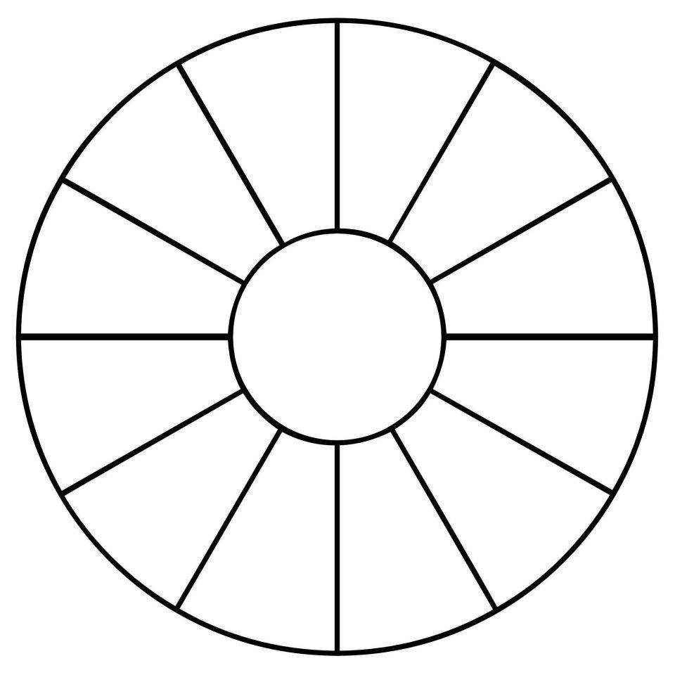 Color Wheel Template Printable