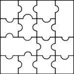 Blank Jigsaw Piece Template