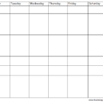 Blank Meal Plan Template