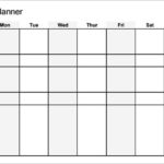 Blank Meal Plan Template