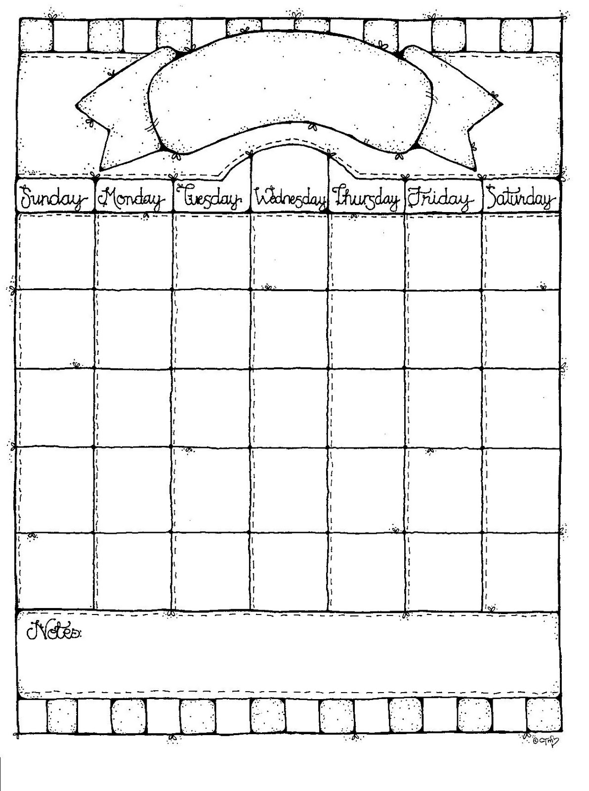 Blank One Month Calendar Template 2 TEMPLATES EXAMPLE TEMPLATES