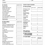 Blank Personal Financial Statement Template