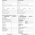 Blank Personal Financial Statement Template