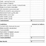 Blank Personal Financial Statement Template