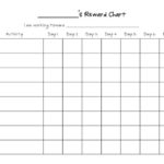 Blank Reward Chart Template