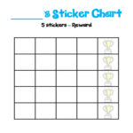 Blank Reward Chart Template