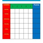 Blank Reward Chart Template