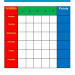 Blank Reward Chart Template