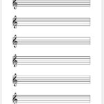 Blank Sheet Music Template for Word