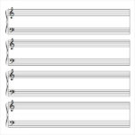 Blank Sheet Music Template for Word