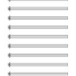 Blank Sheet Music Template for Word