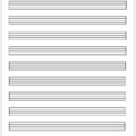 Blank Sheet Music Template for Word