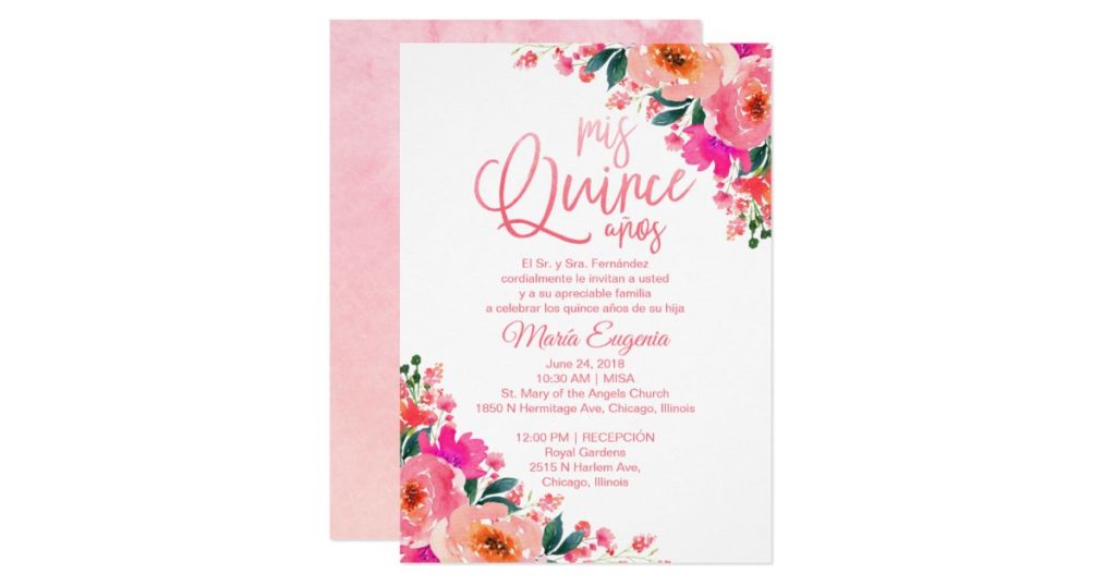 Invitations Templates For Quinceaneras In Spanish (5) TEMPLATES