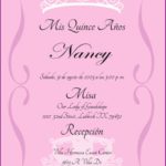 Invitations Templates for Quinceaneras In Spanish