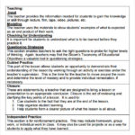 Madeline Hunter Lesson Plan Blank Template