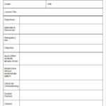 Madeline Hunter Lesson Plan Blank Template