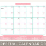 Month At A Glance Blank Calendar Template