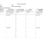 Nursing Care Plan Templates Blank