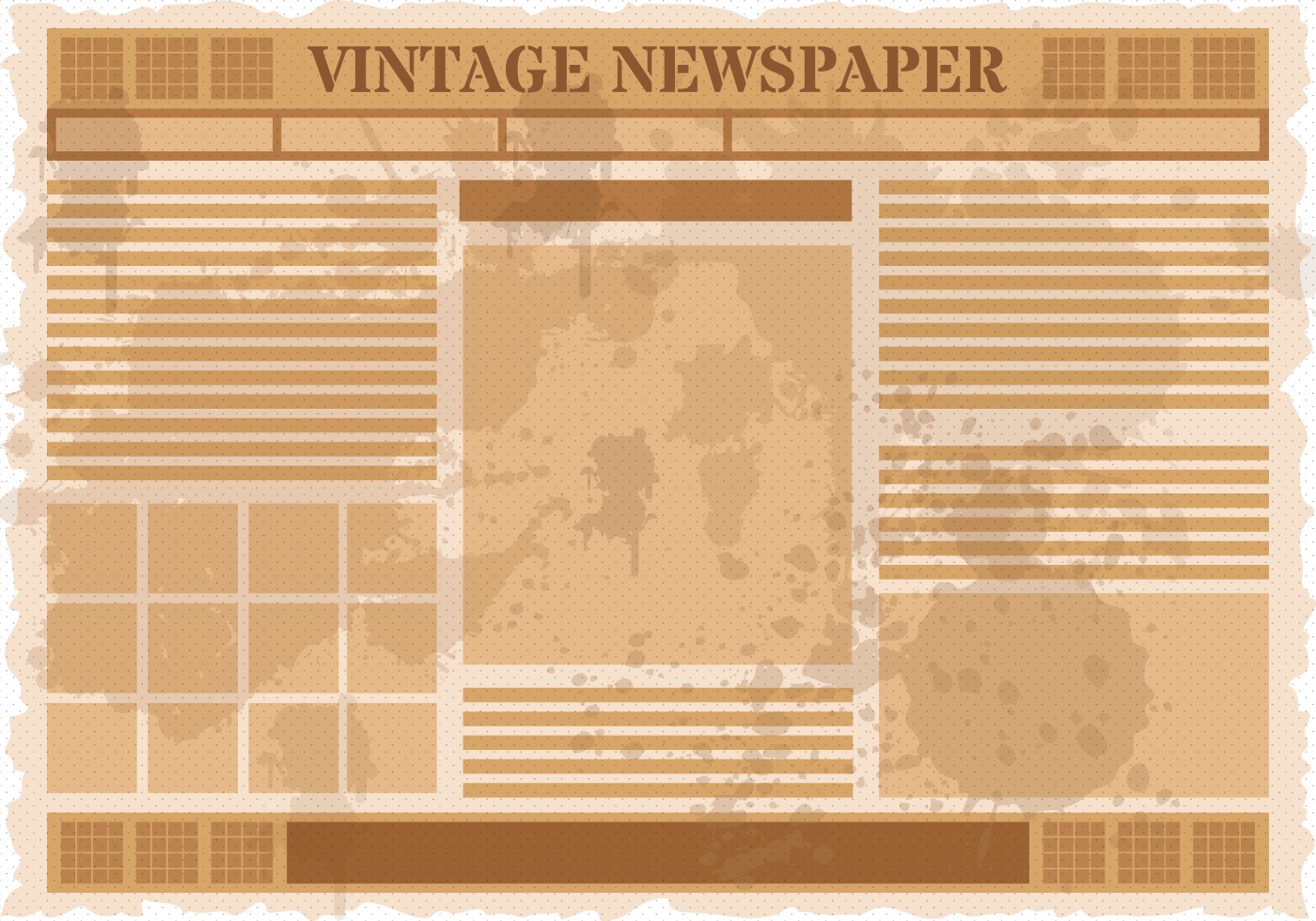 Old Blank Newspaper Template
