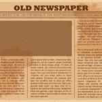 Old Blank Newspaper Template (1) - TEMPLATES EXAMPLE | TEMPLATES EXAMPLE