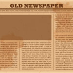 Old Blank Newspaper Template