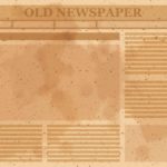 Old Blank Newspaper Template