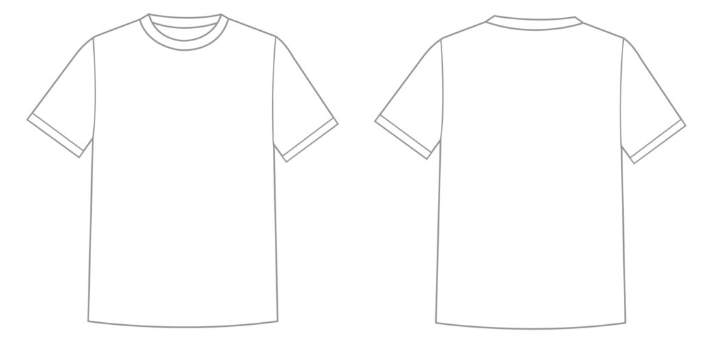 Printable Blank Tshirt Template (3) - TEMPLATES EXAMPLE | TEMPLATES EXAMPLE