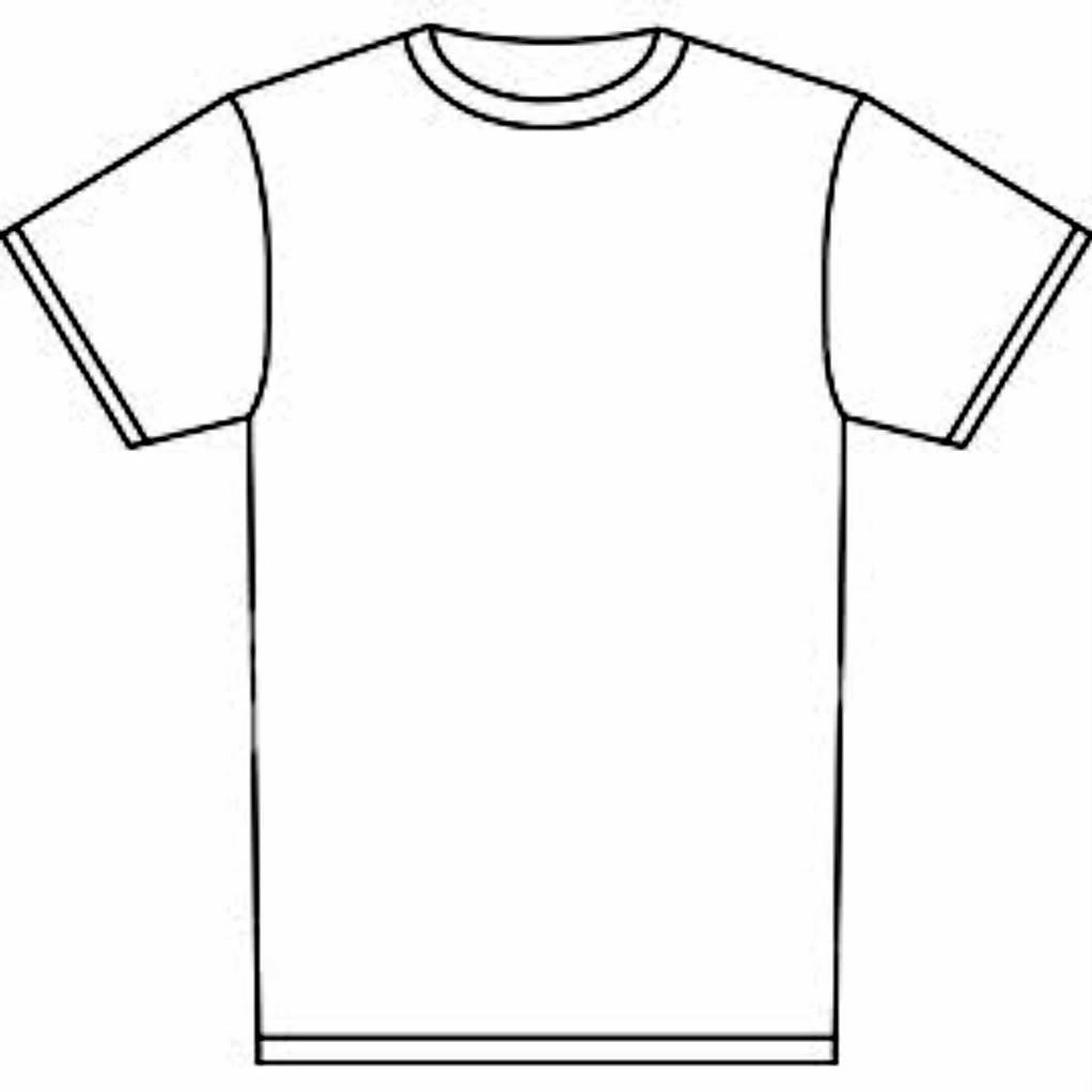 Printable Blank Tshirt Template (2) - TEMPLATES EXAMPLE | TEMPLATES EXAMPLE