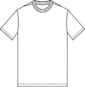 Printable Blank Tshirt Template (7) - TEMPLATES EXAMPLE | TEMPLATES EXAMPLE