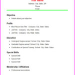 Resume Templates Basic