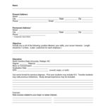 Resume Templates Blank