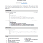 Resume Templates Docx