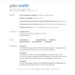 Resume Templates Download Word