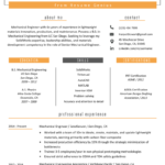 Resume Templates Engineering