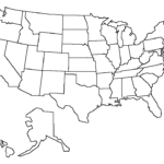 United States Map Template Blank