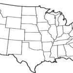 United States Map Template Blank